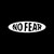 Stickers No Fear Ecriture Vinyl Decal Sticker