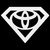 Superman Toyota V1 Vinyl Decal Sticker
