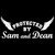 Supernatural Protected By Sam And Dean Decal Sticker