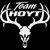 Team Hoyt Buck Antlers Skull Decal