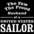 The Few The Proud Husband Of A United States Sailor Decal Sticker
