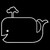 Whale Cartoon Decal Sticker