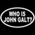 Who Is John Galt Oval Vinyl Decal Sticker