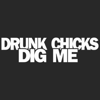 JDM Drunk Chicks Dig Me Vinyl Decal Sticker - The Decal Master - Premium Decal Stickers For Car