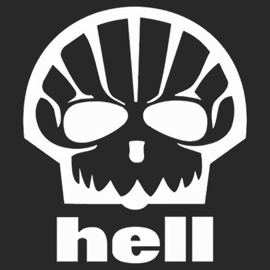 Shell Hell Parody Sticker JDM Hell parody Shell Vinyl Decal Sticker - The Decal Master - Premium ...