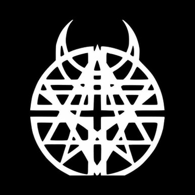 Disturbed Pentagram Horns Logo Vinyl Decal Sticker