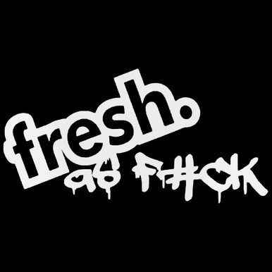 Fresh As Fuck Jdm Japanese 3 Decal Sticker