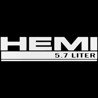 Hemi 5.7 Liter Vinyl Decal Sticker