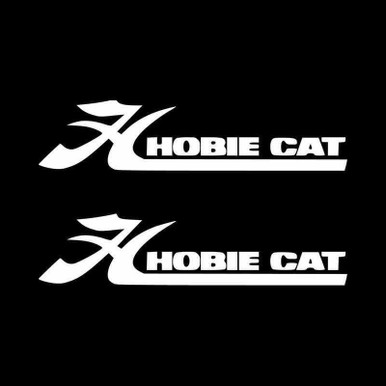 Autocollant / Décalque Vinyle Hobie Cat 16 Big Logo - 745mm / 29 Pouces De Large - 1 Pièce - Noir