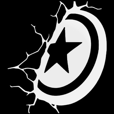 captain america shield logo black and white