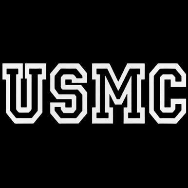Usmc Lettering Decal Sticker