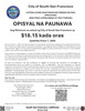 South San Francisco, California Minimum Wage Supplemental Poster