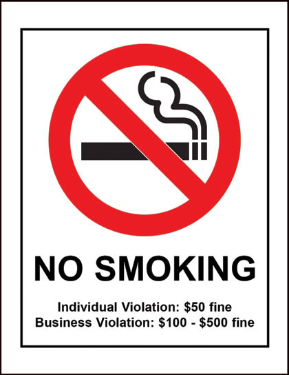 no smoking poster ks2