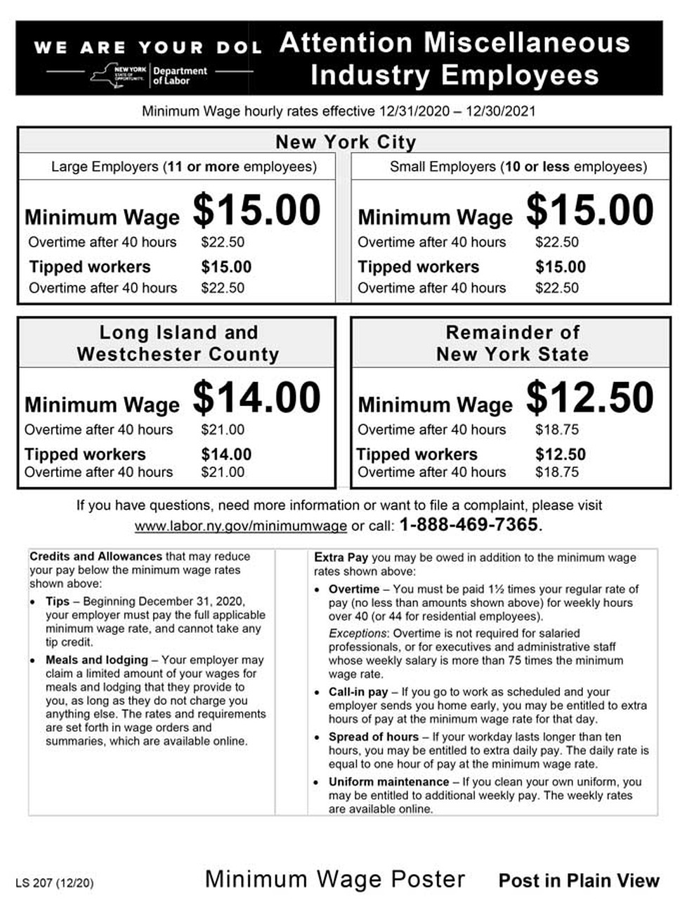 Free Minimum Wage Poster Labor Law Poster 2024 vrogue.co