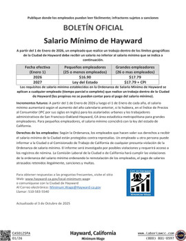 Hayward, California Supplemental Poster