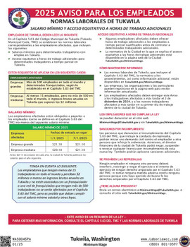 Tukwila, Washington Minimum Wage Supplement Tukwila, Washington Minimum Wage Supplement
