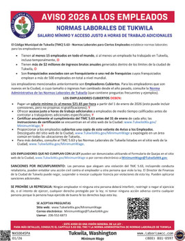 Tukwila, Washington Minimum Wage Supplement