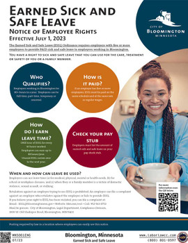 Bloomington, Minnesota City Supplemental Ordinance Poster