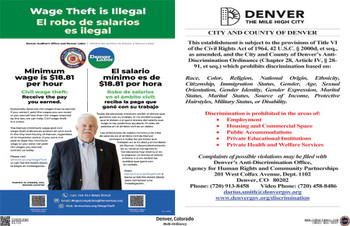 Denver, Colorado Multi-Ordinance Supplemental Poster