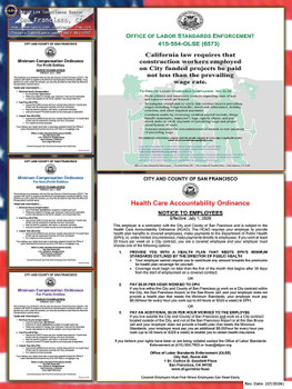 San Francisco, California Contractor Supplemental Poster
