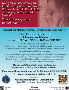 Kansas Human Trafficking Supplement