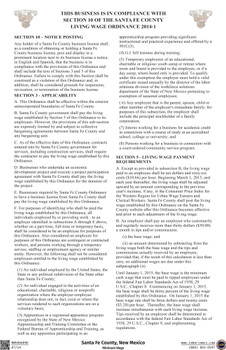 Santa Fe County, New Mexico Minimum Wage Ordinance