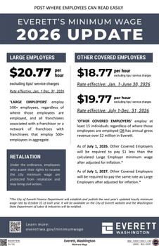 Everett, Washington Minimum Wage Supplement