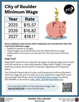 Boulder City, Colorado Minimum Wage Supplement