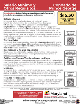 Prince George's County, Maryland Minimum Wage Supplement