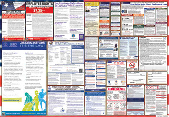Illinois Labor Law Posters State and Federal Combo