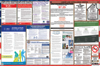 Iowa Labor Law Posters State and Federal Combo