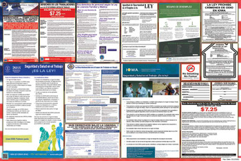 Iowa Labor Law Posters State and Federal Combo