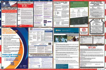 Iowa Labor Law Posters State and Federal Combo