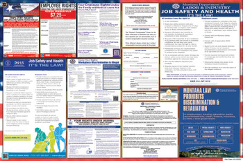 Montana Labor Law Posters State and Federal Combo