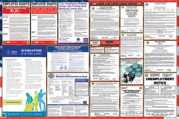 New Hampshire Labor Law Posters State and Federal Combo