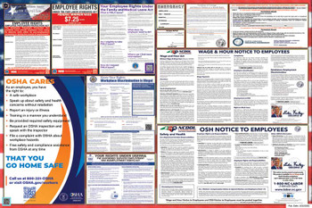 North Carolina Labor Law Posters State and Federal Combo