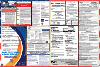 North Dakota Labor Law Posters State and Federal Combo