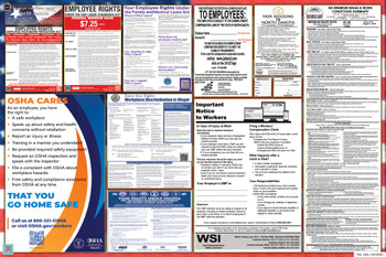 North Dakota Labor Law Posters State and Federal Combo
