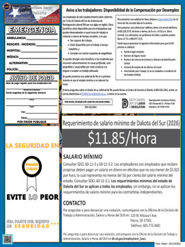 South Dakota State Labor Law Posters
