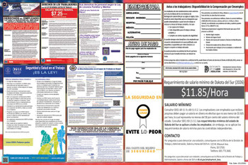 South Dakota Labor Law Posters State and Federal Combo