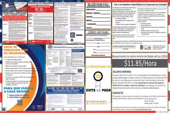 South Dakota Labor Law Posters State and Federal Combo
