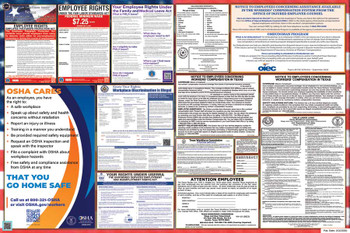 Texas Labor Law Posters State and Federal Combo