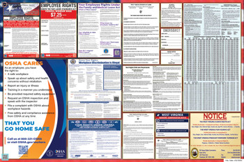 West Virginia Labor Law Posters State and Federal Combo