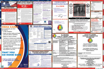 Alabama Labor Law Posters State and Federal Combo