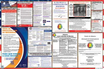 Alabama Labor Law Posters State and Federal Combo