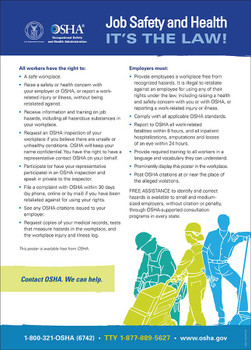 Federal OSHA Poster