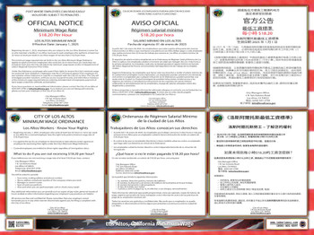 Los Altos, California Local Ordinance Supplemental Poster