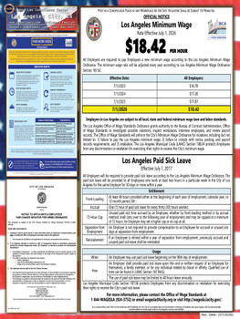 Los Angeles, (CITY) California Complete City Supplemental Poster