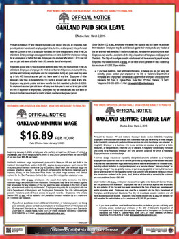 Oakland, California Local Supplemental Poster