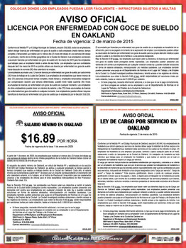 Oakland, California Local Supplemental Poster